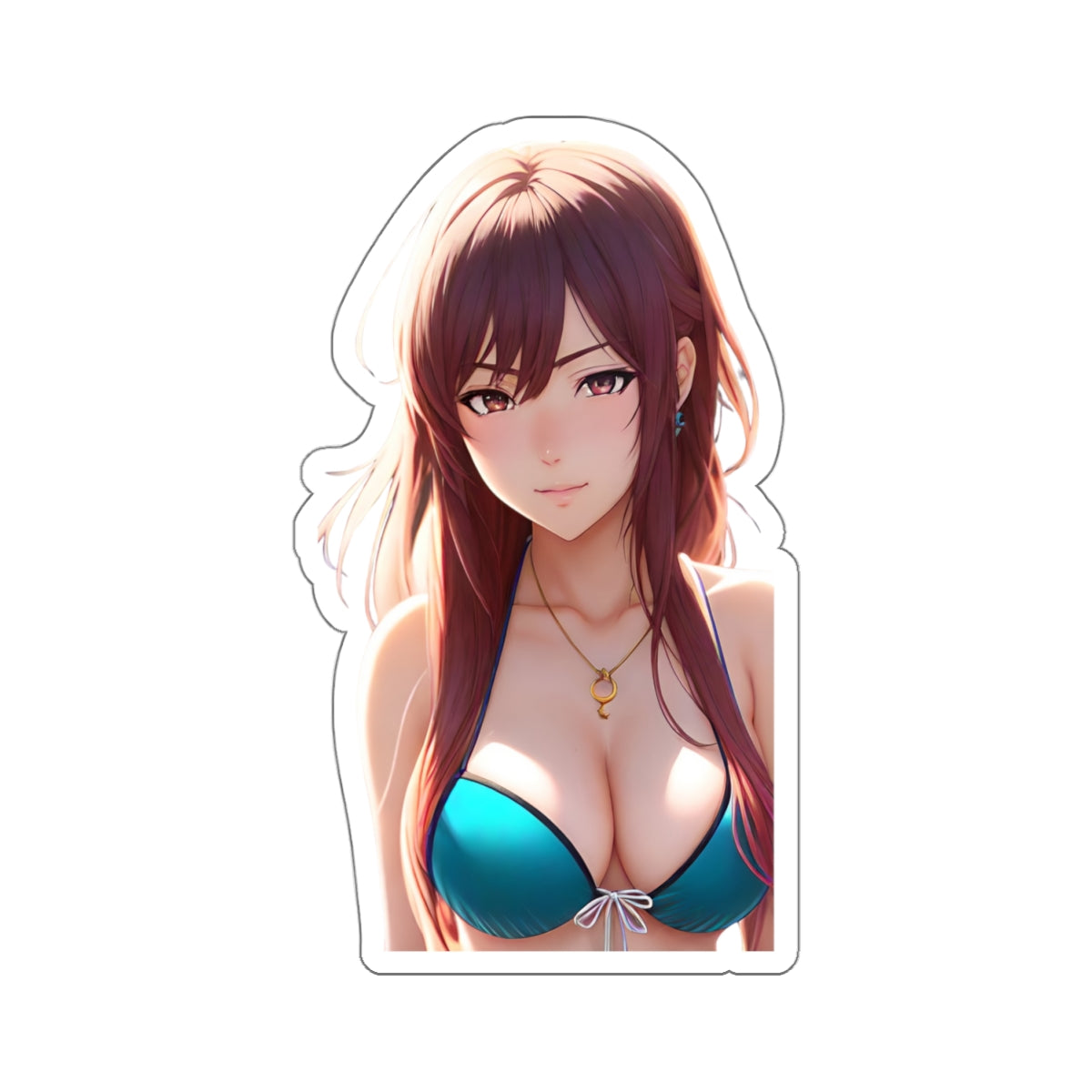 Bikini Model Kiss-Cut Sticker