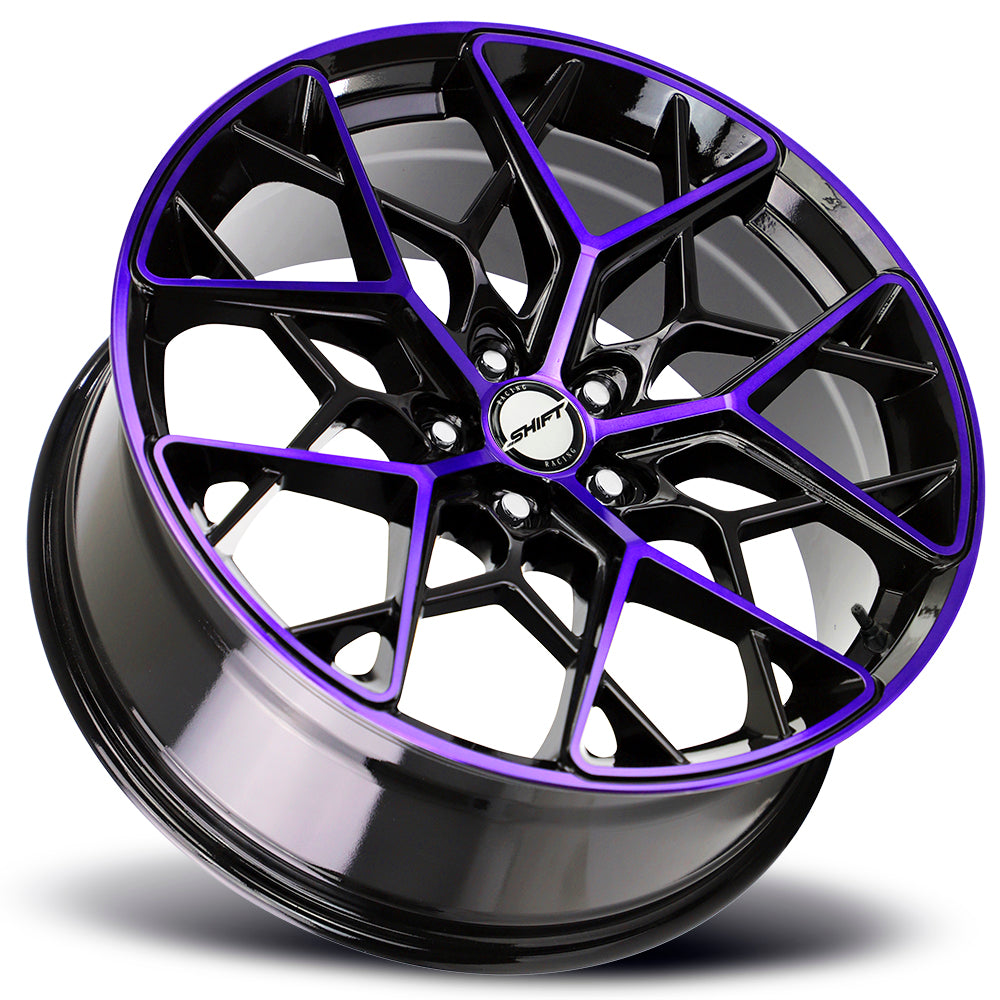 Piston Gloss Black Purple Machined-1