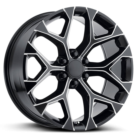 Snowflake Gloss Black Milled-0